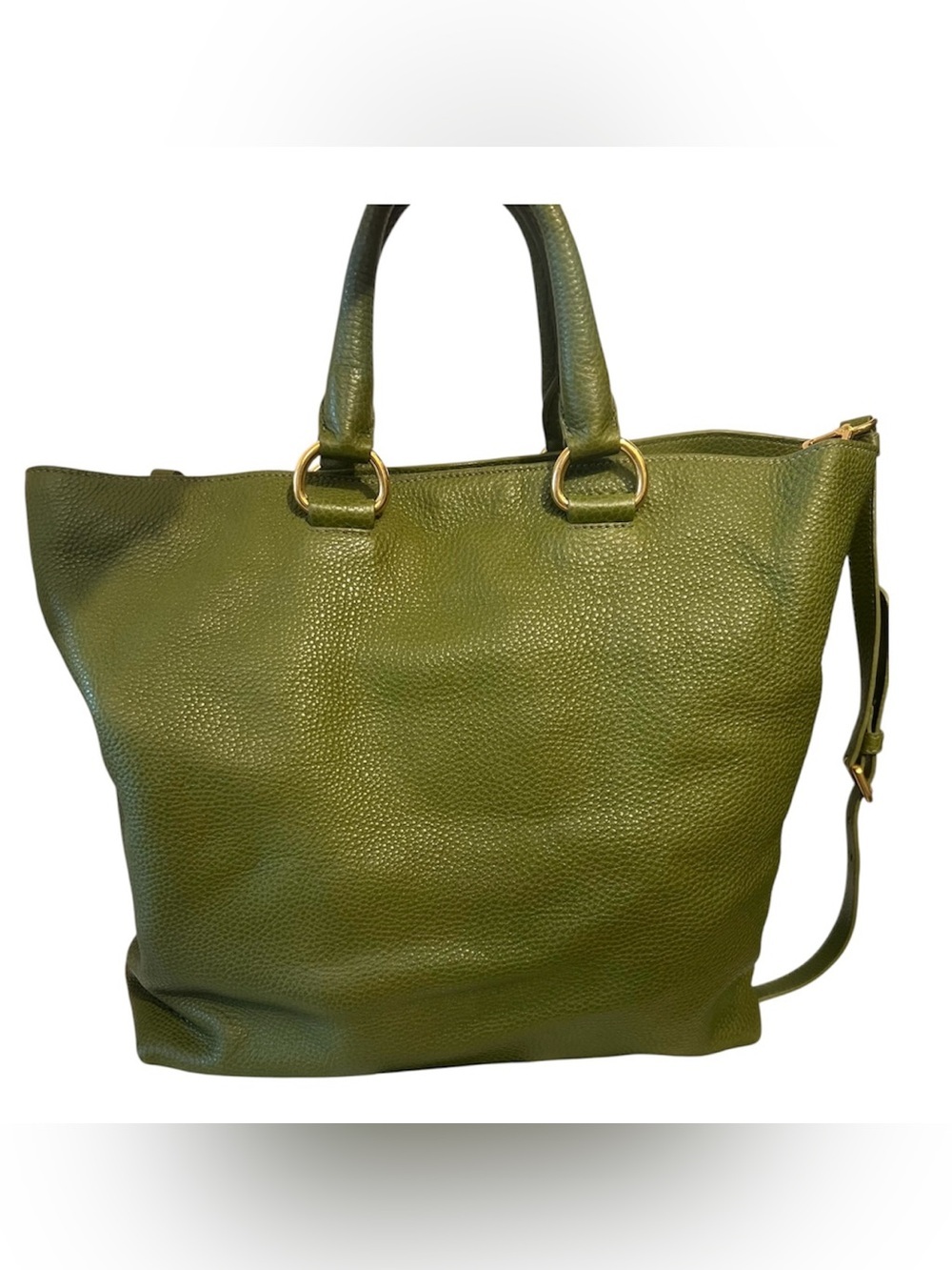 Authentic Prada Cedro Vitello Daino Leather Large Shopping Tote & Wallet. - Picture 5 of 17